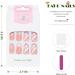 Vatocu Christmas False Nails - Short Red Press On Nails with Snowflakes, Elk, Snowman Designs (24pcs) for Women and Girls - Buy Online on SooperMarket.com