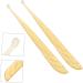 Lurrose 2 Pcs Croissant Ear Cleaning Tools - Ear Wax Pick Set for Clean Ears - Travel-Friendly Earwax Curette Kit - Light Yellow - Buy Online on SooperMarket.com