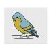 2 x Microfiber Cleaning Cloths "Blue Budgie" (LC00024463)