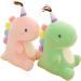 N/C Cartoon Dinosaur Plush Doll - Cute Stuffed Animal Toy Pillow for Kids & Adults (Pink 15cm x 23cm) - Buy Online on SooperMarket.com