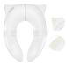 HEETA Portable Folding Potty Training Seat for Boys Girls Kids Toddlers, Non-Slip Pads Travel Potty, Easy to Carry and Clean, No-Gap Designed Potty Chair for Comfort (White)