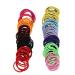 Coobbar 100pcs Women Elastic Hair Ties Band Ropes Ponytail Holder - Dark Blue - Buy Online on SooperMarket.com