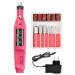 JacobsParts Electric Nail Drill File Acrylic Art File Manicure Pedicure Portable Machine Kit (Pink)