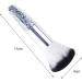 Worparsen Beauty Brush Transparent Handle Faux Crystal Particles Makeup Brush Delicate Long Lifespan White - Buy Online on SooperMarket.com