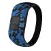iBREK for Garmin Vivofit jr/jr 2/3 Bands, Silicone Stretchy Replacement Watch Bands for Kids Boys Girls Small Large(No Tracker)-Small,Blue Camo Blue Camo Small