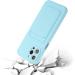 Tivenfezk Nadoli Silicone Case for iPhone 15 Pro Max | Ultra Thin Shockproof & Scratch-Resistant Wallet Cover with Credit Card Holder - Blue - Buy Online on SooperMarket.com