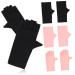 Healeved 4 Pairs Nail Gloves Manicure Gloves Protection Nail Supplies Gloves Anti Uv Gloves Uv Gloves for Nails Rays Gloves Fingerless Gloves Uv Anti Gloves Nail Anti-uv Nylon