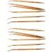 KALLORY 2 Pcs Eyeliner Bamboo Brush Straight Bent Angled Brush Cosmetic Double Head - Buy Online on SooperMarket.com