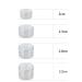 Liujzzi 20-Piece Travel Cosmetic Container Set | Glass Pots with Clear Lids for Creams Samples & Makeup Storage (5g 10g 15g 20g) - Buy Online on SooperMarket.com
