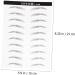 Beavorty 2 Pairs Makeup Stencil Makeup Stickers Eyebrow Stickers for Makeup Cosmetic Tool Miss Natural - Buy Online on SooperMarket.com