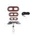 3 pieces of adjustable lizard traction rope climbing pet belt leather wings leash bare stage cool leather wing training linen coffee