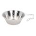 Plplaaoo Camping Bush pot made of stainless steel 304 camping cup bowl backpack coffee cup with a firm handle easy to clean dishwasher equipment for food camping at home adventure hiking