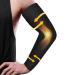Normers 20-30 mmHg Medical Lymphedema Compression Arm Sleeve for Men & Women (Single)  Full Arm Support with Dot Silicone Band  Graduated Compression Arm Brace for Arthritis  Swelling  Bursitis  Dvt. Black Large