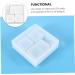 NUOBESTY 2pcs Box Flower Pot Mold Silicone Molds Resin Molds Holder Molds Simple Diy Mold Epoxy Storage Box Whitex2pcs 10.6X10.6X3.3CMx2pcs - Buy Online on SooperMarket.com
