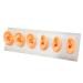 6 Pcs Silicone Ear Model Set for Hearing Aids with Acrylic Display Board - Buy Online on SooperMarket.com