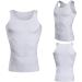 Men's Mistirik Compression Shirt - Slimming Body Shaper Vest - White XL - Buy Online on SooperMarket.com
