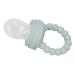 Fruit pacifier feeder food and feeder-pacifier food which relieves wound gums multifunctional for food (green)