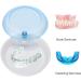 Portable Dnom Dose Orthodontic Holder | Suitcase for Storing & Cleaning Dentures | Rotating Tooth Storage Box - Sweet Blue - Buy Online on SooperMarket.com