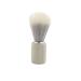 Ruilogod Gray Imitated Bristle Handle Barber Hair Beard No Face Scrubber Tool for Men