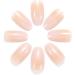 Brishow Short Fake Nails Peach Gradient Ballerina - 24pcs Full Cover Acrylic Stick on Nails for Women and Girls - Buy Online on SooperMarket.com