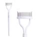MSQ eyelash comb stainless steel eyelashes make -up comb are designed mascara eyelash comb curly winder eyelashes separator for tools white