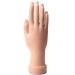 Buqikma Nail Practice Hand, Nail Art Training Hand Flexible Movable Fake Hand Manicure Practice Tool (Pack of 1)