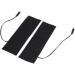 1 pair of electrical 5 V USB heating element foil carbon fiber heating pillows for heating the feet washable bending abrasion and foldable 19.6 * 6 cm black