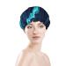 Moslion Mable Texture Shower Cap - Abstract Art Design with Golden Lines - Reusable Double Layer Hair Cover for Women - Soft and Stylish Shower Hat - All Hair Lengths - Fashionable Shower Hair Cap - Buy Online on SooperMarket.com