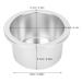 Wax Pot - Aluminum Waxness Empty Metal Pot & Replacement Inner Pot for Hair Removal - Wax Warmer Bowl - Buy Online on SooperMarket.com