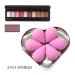 6 Pcs Makeup Blender Beauty Sponge Set - Latex-Free Sponges for Liquid, Cream, and Powder Foundation - Super Soft Beauty Blender Set in Light Pink - Buy Online on SooperMarket.com