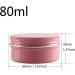 Buy BasicPacking 12-Piece 80ml Pink Empty Round Aluminum Screw Lid Cans - Ideal for Creams Candles & Cosmetics - Includes 50mm Stickers - Buy Online on SooperMarket.com