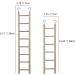 3pcs Natural Wooden Bird Ladder for Parrots, Parakeets, Cockatiels - 6 Step, 7 Step, 8 Step Climbing Accessories - Buy Online on SooperMarket.com