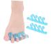 Splitter 1 Pair Silicone Gel Hammer Cushions Shoe Washer Blue Separator Valgus Adjuster Gel Stretcher & Separator Orthotics Pinch Shoe Filler