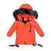 Odziezet Baby Boy Down Coat Kids Hooded Puffer Zipper Jacket Winter Outerwear Clothes 2-7 Years 1-2 Years Orange