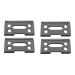 Nicfaky 4 Pcs Ceramic Blade Ceramic Replacement Cutter 28 Teeth Ceramic Clipper Blade Replacement Cutter 2-Hole Clipper Black