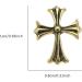 60PCS Cross Nail Art Charms Metal 3D Punk Ornaments for Manicure - DIY Nail Decoration Supplies in Bronze & Antique Silver - Buy Online on SooperMarket.com