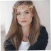 Rhinestone Leaf Headband Golden Wedding Head Chain with Teardrop Crystal Leaf Hair Vine - Buy Online on SooperMarket.com