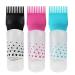 Luxshiny 3Pcs Root Comb Applicator Bottles Hair Color Oiling Bottles Squeeze Hair Bottles With Graduated Scale 3Colors