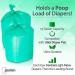 Jasclair Diaper Pail Bags (100 Count) - Compatible with Ubbi Pails - Heavy Duty Trash Bags with Bamboo Charcoal - Odor Fighting Garbage Bags - Buy Online on SooperMarket.com