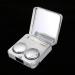 Wifehelper Square Contact Lens Container with Mirror - Stylish Marble Outer Box & Golden Glass Holder for Color Contacts - Perfect for Travel & Shower - Buy Online on SooperMarket.com