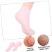 minkissy 2 Pairs Sock Tableware Sucker Moisturizing Heel Sleeves Spa Silicone Gel Skin Protect Soles Exfoliating Essential Oil Moisturizing Cotton Moisture Cream Women's Sebs Pink Vitality - Buy Online on SooperMarket.com