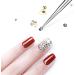5 Pack Nail Dotting Pen Stainless Steel Double-ended Painting Nail Dotting Pens DIY Nail Decorations Manicure Tools for Home Beauty Nail Salon - Buy Online on SooperMarket.com