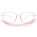 ROCKNIGHT Blue Light Blocking Glasses for Computer Phone Digital Screen Transparent Pink Frame