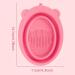 Makeup Brush Cleaning Mat Foldable Brush Cleaner Bowl Silicone Brush Cleaner Pad for Sponge Pink Cleaning pads - Buy Online on SooperMarket.com