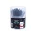 Vctitil Disposable Cotton Swabs Double-Headed with Ear Spoons Plastic Curette Ear Pick Cleaner Nail Art Sticks Cotton Pads(Black)