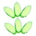 ORFOFE 6pcs Simulation Cucumber Slice Simulation Green Vegetable Green 6.50X3.00X0.50CM