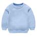 Taigood Kids Jumper for Boys Cotton Sweatshirt Long Sleeve T Shirts Pullover Autumn Winter Age 1-7 Years 5-6 Years Light Blue