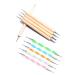 Dajidafu 1 Set Dotting Tools Two Ways Drawing Painting Carving Set DIY Design Manicure Tools Freehand Embossing Point Drill Pen