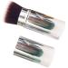 FOMIYES Retractable Makeup with Cover Powder Foundation Brush Powder Brush Foundation Retractable Brush Cosmetic Applicator Makeup Supplies Artificial Fiber Telescopic
