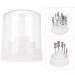 Nail Drill Bit Holder Organizer Nail Drill Display Storage Box with 48 Holes Nail Drill Stand Holder for Manicure Grinding Head (White) - Buy Online on SooperMarket.com